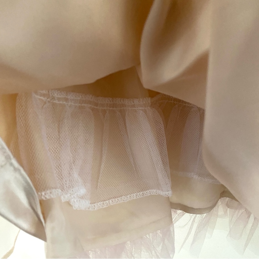 RARE EDITIONS Baby Dress Shimmer Organza Puff Sleeve 24 Months Pageant Easter - Picture 14 of 15
